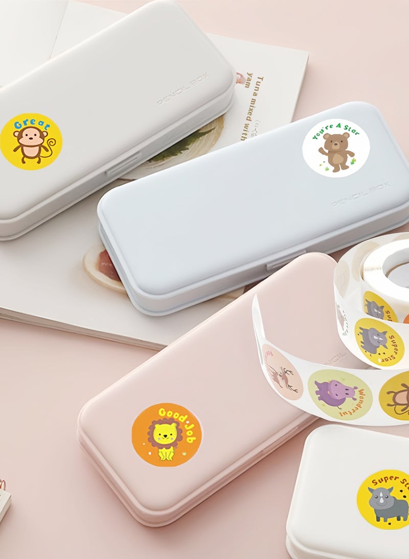 2000 قطعة ملصقات مكافأة كرتونية لطيفة للأطفال – 4 لفات ملصقات للمعلمين (1 إنش)، مستلزمات تحفيزية للفصل الدراسي، ملصقات تدريب على السلوك واستخدام النونية – تصاميم كاواي وأنيمي وممتعة!​ - Image 5