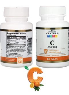 21st CENTURY Vitamin C Antioxidant And Immune Support 1000 mg 60 Tablets  - Image 5