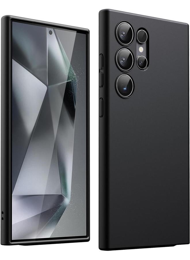 Jetech Slim Fit Case For Samsung Galaxy S24 Ultra 5G Camera Lens Full Protection Soft Tpu Thin Protective Phone Cover With Matte Finish Shockproof Black - Image 1
