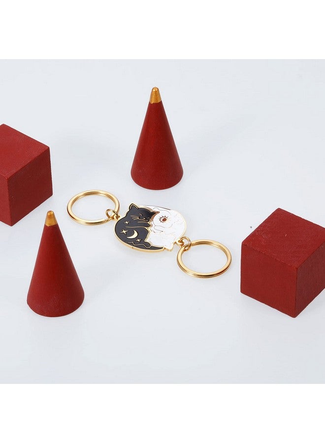 Vanlovemac هدايا فانلوفماك للأزواج - هدايا سلسلة مفاتيح لطيفة للصديق والصديقة والأزواج وأفضل الأصدقاء - هدية لعلاقة بعيدة المدى - ذكرى سنوية - يوم الفالنتاين - سلسلة مفاتيح متطابقة للزوج والزوجة - Image 3