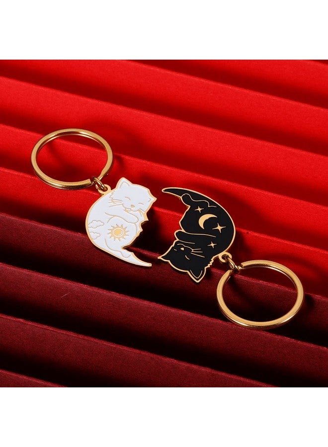 Vanlovemac هدايا فانلوفماك للأزواج - هدايا سلسلة مفاتيح لطيفة للصديق والصديقة والأزواج وأفضل الأصدقاء - هدية لعلاقة بعيدة المدى - ذكرى سنوية - يوم الفالنتاين - سلسلة مفاتيح متطابقة للزوج والزوجة - Image 2