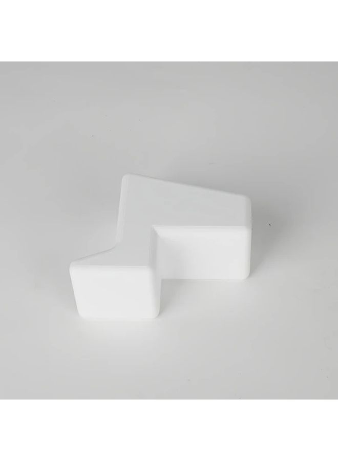 White Hollow Door And Window Stopper Multifunctional Wedge Holder Clip For Small Spaces - Image 5