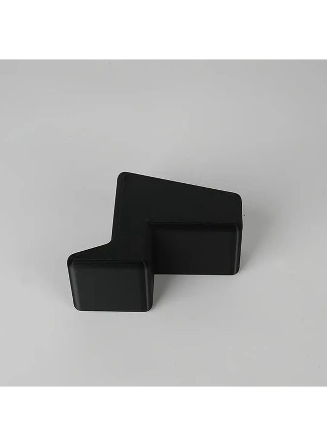 White Hollow Door And Window Stopper Multifunctional Wedge Holder Clip For Small Spaces - Image 2
