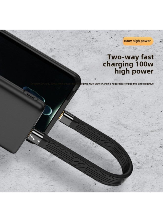 Lightning 4 Double TypeC Data Cable USB4 Full-function 40GB Hard Disk Short Cable 8K Audio And Video Cable PD240W Fast Charging-Color:C Male To C Male Thunderbolt 4 Braided Wire 0.3m - Image 4