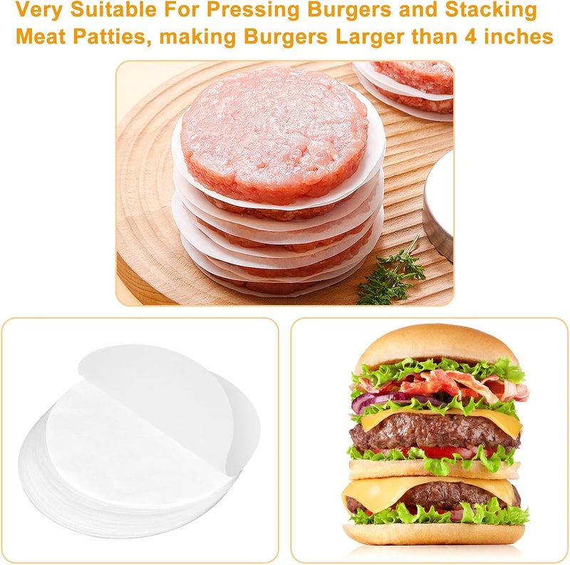 YUFDA 200 Pcs-6 Inch Non-Stick Parchment Paper Rounds for Baking, Precut for Tortilla Press, Cake Pan, Cookies - Image 4