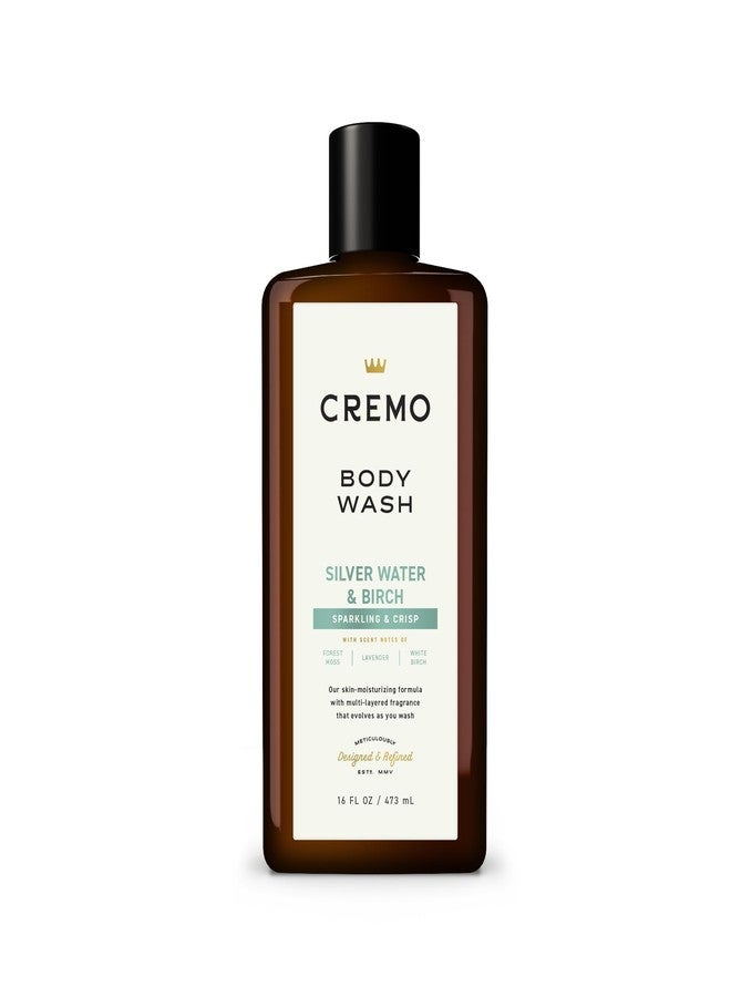 Cremo Body Wash Men, A Revitalizing Combination of Glacier-Fed Streams and White Birch, 16 Fl Oz - Image 1