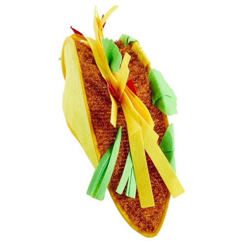 Juvale Plush Fiesta Taco Hat for Adults - 18 x 6 x 8 In, Multicolor - Sombrero-Style Headpiece & Funny Hat - Image 5