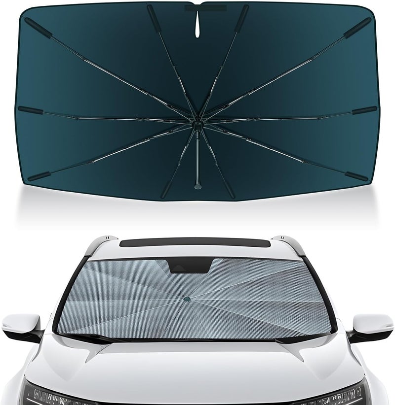 Autorder Windshield Sun Shade Umbrella for 2017-2022 Honda CR-V CRV Accessories,Upgraded Ice Crystal Material,Easy Setup Umbrella Sunshade for Car Windshield,100% Sun Blocking - Image 1
