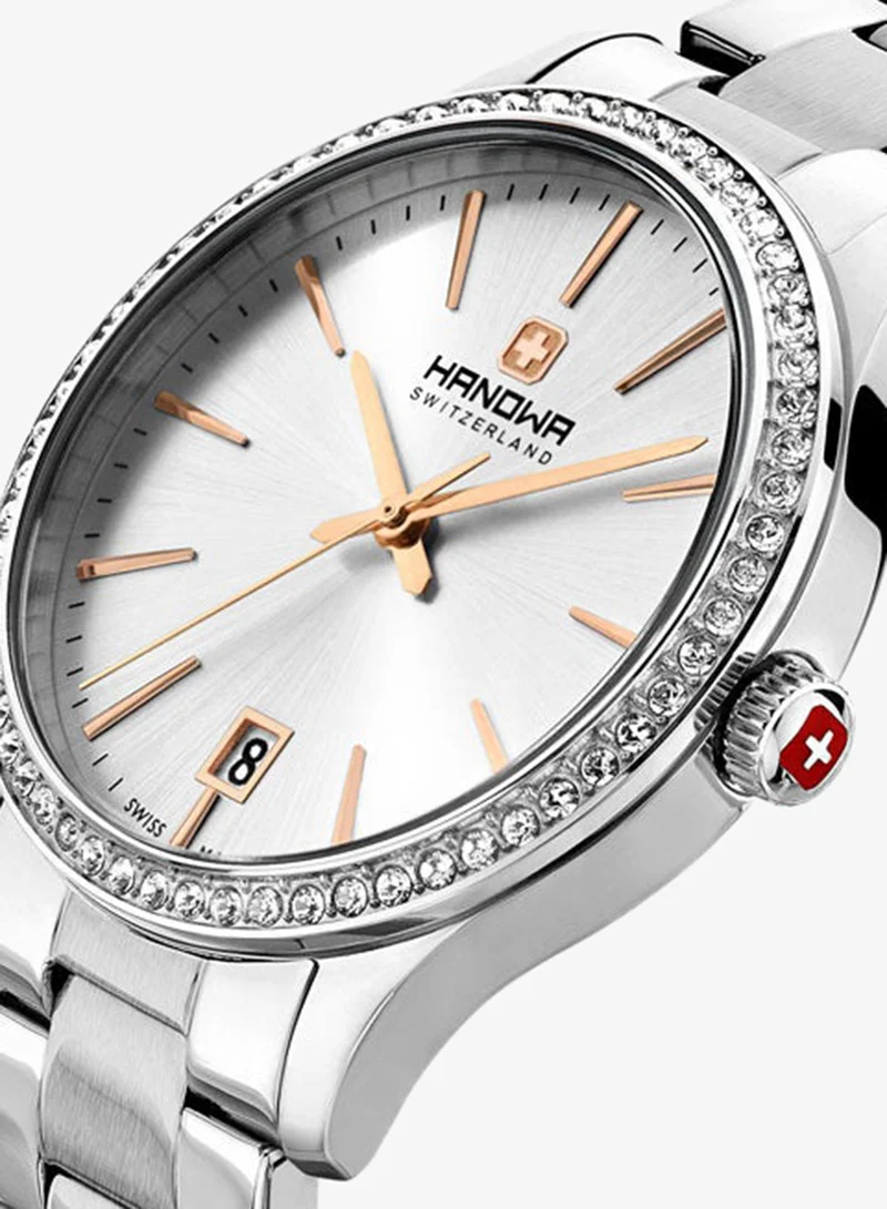 Hanowa  Tresa Silver Dial Stainless Steel Bracelet Analog Watch for Women 36mm for Women | Best Price UAE