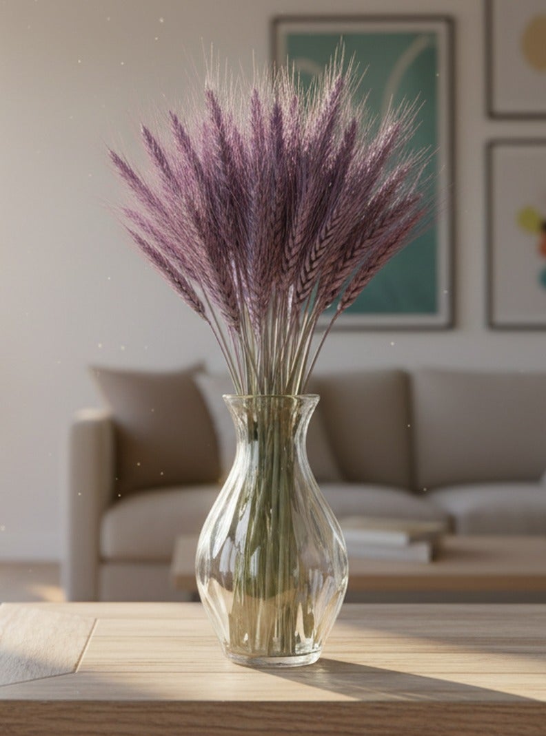 FANCY FLOWERS FANCY Dried Wheat Stems Bundle – Natural & Painted, Decorative Dried Flowers for Vases & Home Décor - Image 2