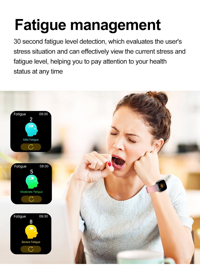 RollsTimi  Men's/Women Smartwatch, 1.75 Inch High Definition Full Screen Touch, Message Reminder, Point Reminder, Multiple Exercise Modes, Exercise Health Sleep Monitoring, Multi Language Selection, RT ET593 - Image 3