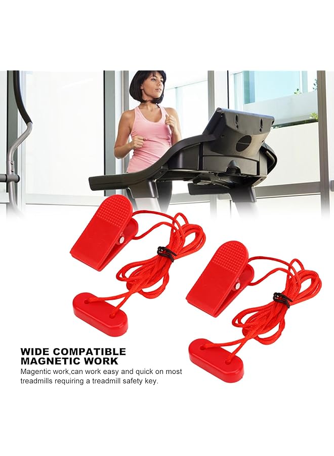 erorex Treadmill Safety Key, Strong Abs Construction, Lightweight, Easy To Install, Magnetic Attraction, Universal Replacement For Most Treadmills, Ideal For Runners - Image 2