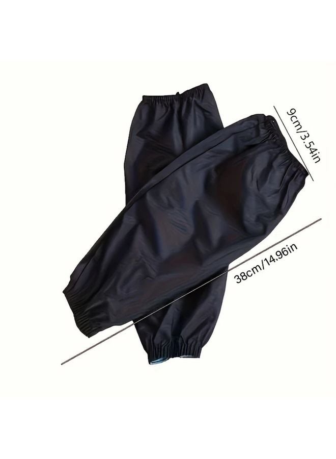 Black Waterproof Sleeve Covers One Pair Oil Resistant for Work and Daily Use - Image 3