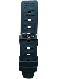 Fitron Men's Black Rubber Watch with Black Dial and Silver Case  - Image 3