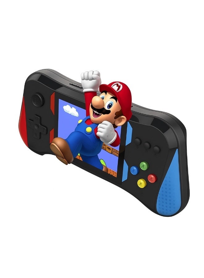 وحدة تحكم ألعاب محمولة كلاسيكية ، لاعب واحد، شاشة ملونة عالية الدقة 3.5 بوصة، مئات الألعاب الكلاسيكية المضمنة، بطارية قابلة لإعادة الشحن 1200 مللي أمبير في الساعة، توصيل بالتلفزيون ووحدات تحكم إضافية. - Image 1