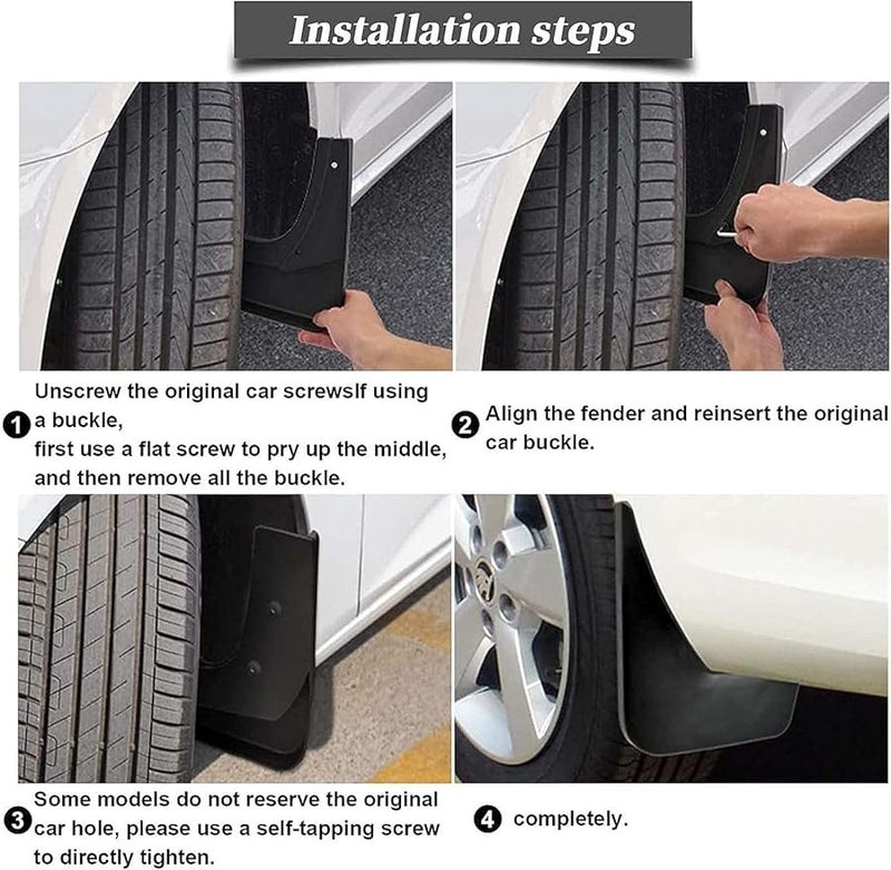 Skoda Karoq 2018 2023 Front Rear Mud Flaps Splash Guards Waterproof Wheel Protection - Image 5