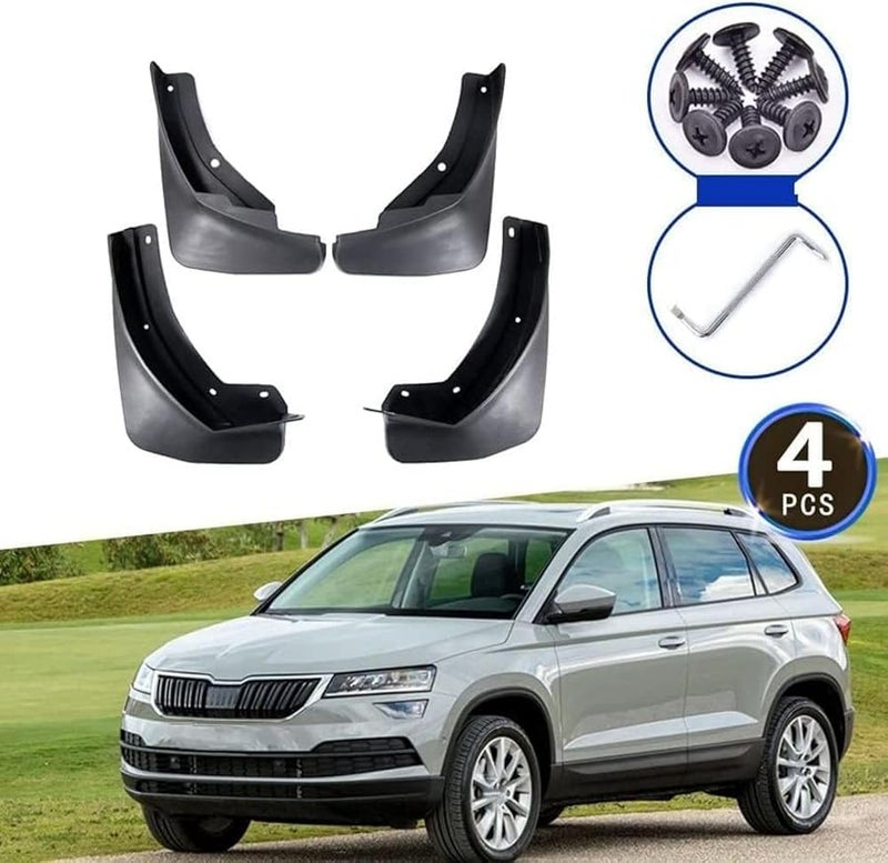 Skoda Karoq 2018 2023 Front Rear Mud Flaps Splash Guards Waterproof Wheel Protection - Image 4