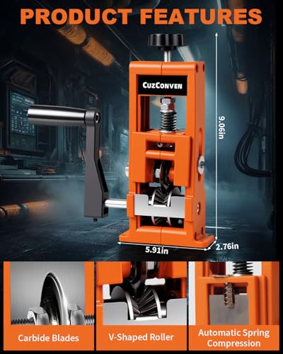 CuzConven Wire Stripper Machine0041 Inch Scrapping Copper Wire Peeler Machine Drill PoweredHand Crank Dualdrive Wire Stripper Tool for Scrap Copper Recycling DIY etc - Image 3