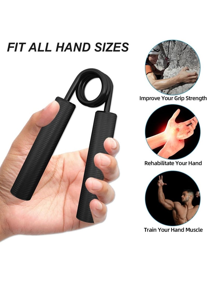 QSHOP Metal Hand Grip Strengthener, 100lbs, Heavy Duty Anti-Slip Grip Strengthener, Arm Trainer for Home Fitness, Hand Grip Strength Trainer - Image 2