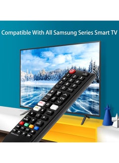 TIGER Newest Universal Remote Control for All Samsung Smart TVs || Compatible with Samsung LCD, LED, HDTV, 3D, Full HD & Smart TV Models | No Setup Needed | Ergonomic & Durable | Quick Access to TV Functions || Ideal Replacement Remote for Daily Use  - Image 4