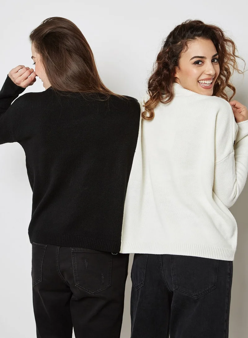 Missguided Naughty or Nice Two Person Christmas Jumper