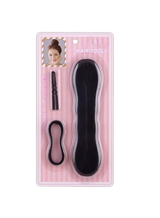 Diversa Women's Half Bun Maker Hair Styling Tool - Easy Half-Up Bun & Hairdo Creator with 2 Bonus Accessories - Lightweight, Durable, Travel-Friendly for Casual, Party & Formal Looks - Image 1