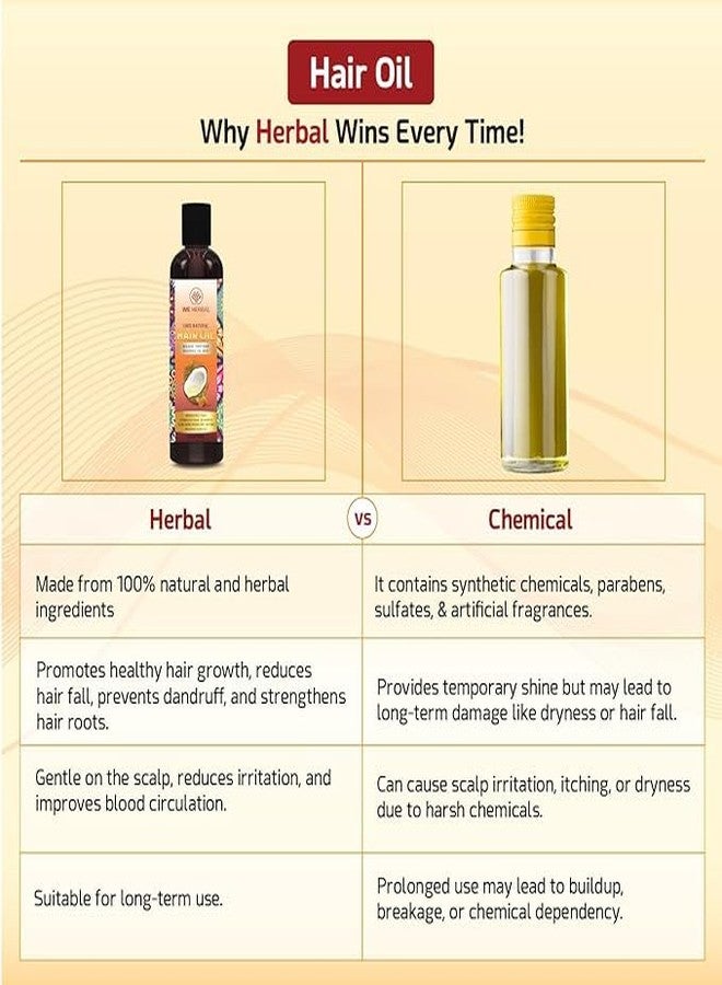 WE HERBAL Natural Hair Oil for Men & Women, Promotes Hair Growth, Prevents Premature Greying & Hair Fall, Chemical Free, For All Hair Types, 100ml - Image 4