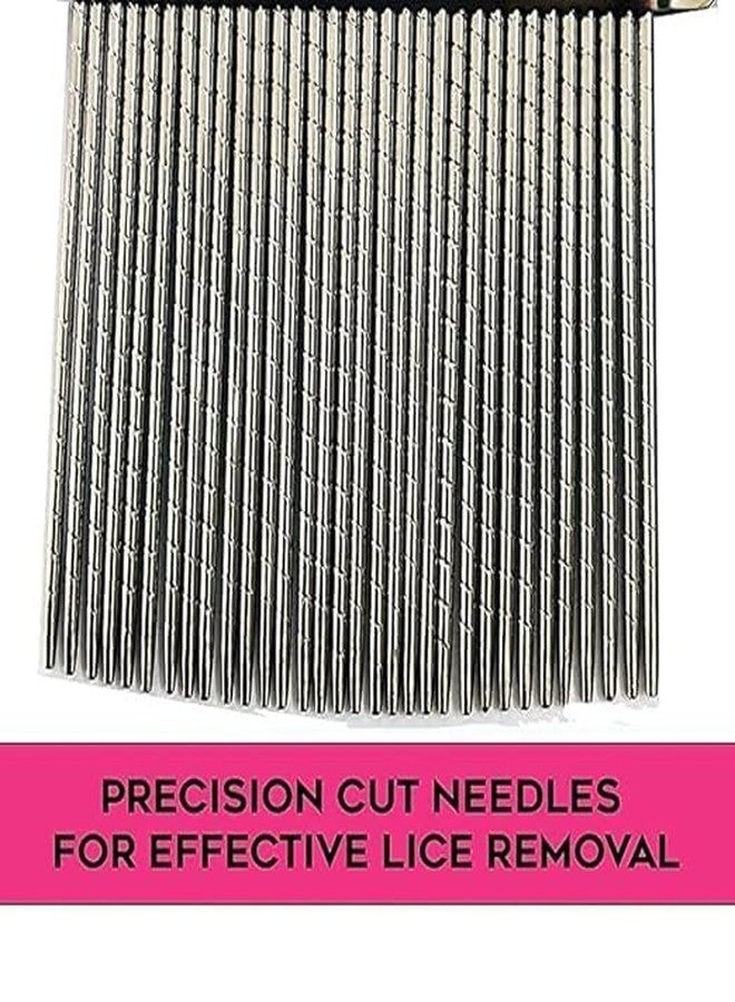 Aasakt Aasaki Lice Comb for Hair, Fine Tooth Metal Nit Removal Comb Set, 2 Pack - Image 3