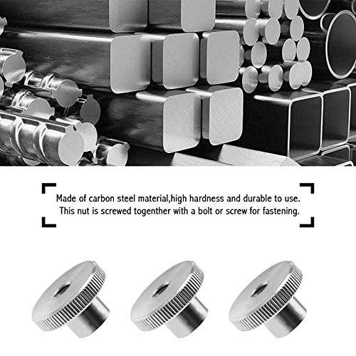 SING F LTD 10PCS M5 High Knurled Thumb Nuts Female Thread 304 Stainless Steel Round Hand Grip Knob Lock Nuts DIN 466 Type - Image 2