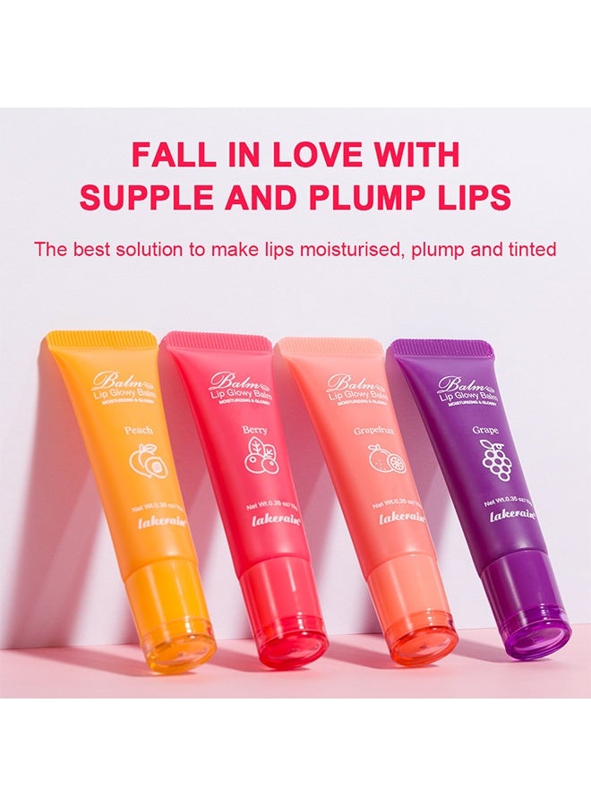 lakerain Lip Glowy Balm, Shine Glossy Finish Lip Oil Moisturizing Lip Care Therapy Treatment Hydrating and Nourishing Repair Sleeping Lip Tint Oil Glossy Lip Plumper Gloss Lip Glow Plumping Oil #2 Berry - Image 5