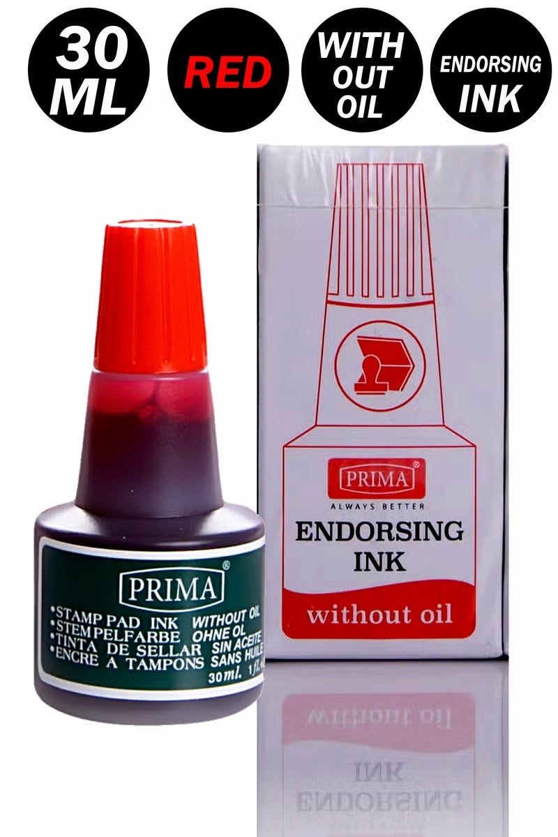 بريما حبر ختم أحمر 30 مل