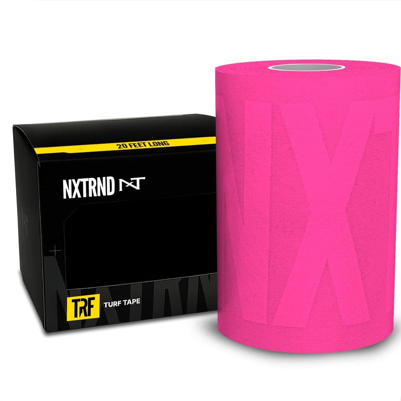 شريط Nxtrnd TRF Turf لكرة القدم عريض جداً شريط كينيسيولوجي يحمي من حروق العشب باللون الوردي