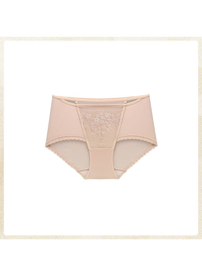 Maniform Women's Seamless Lace Cotton Crotch Breathable Premium Triangle Mid-low Waist Thin Comfortable Briefs