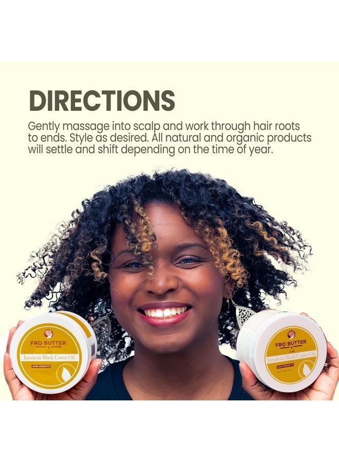 Fro Butter Jamaican Castor Oil Hair Thickener Treatment, Nourishing Extracts for Fast Hair Restoration, Shedding and Thinning Hair, Men and Women, Black - Image 4