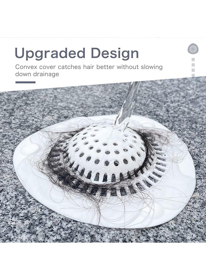مجموعة من 3 قطع من غطاء تصريف حوض الاستحمام المصنوع من السيليكون لامتصاص الشعر، مصيدة تصريف المياه، واقيات منزلية مع مصيدة مياه، غطاء حوض المطبخ والحمام، سهل التركيب - Image 3