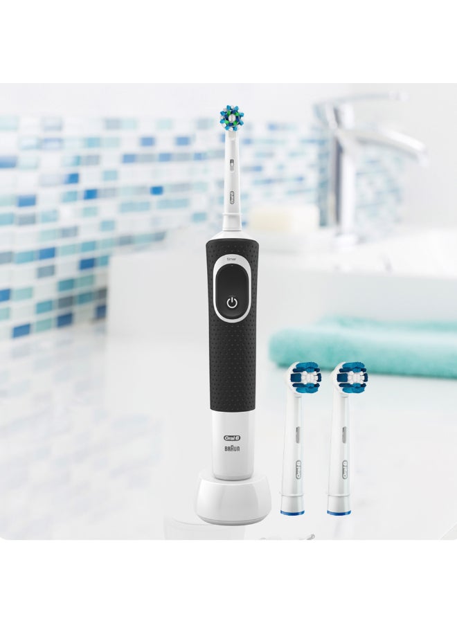 Oral-B Oral B Vitality D300 Tooth brush - 3 cleaning modes, Gentle brushing and 2 Minutes Built in Timer, 2 Extra brush heads - D103.413.3 Pink Lilac + EB 20-2  - Image 3