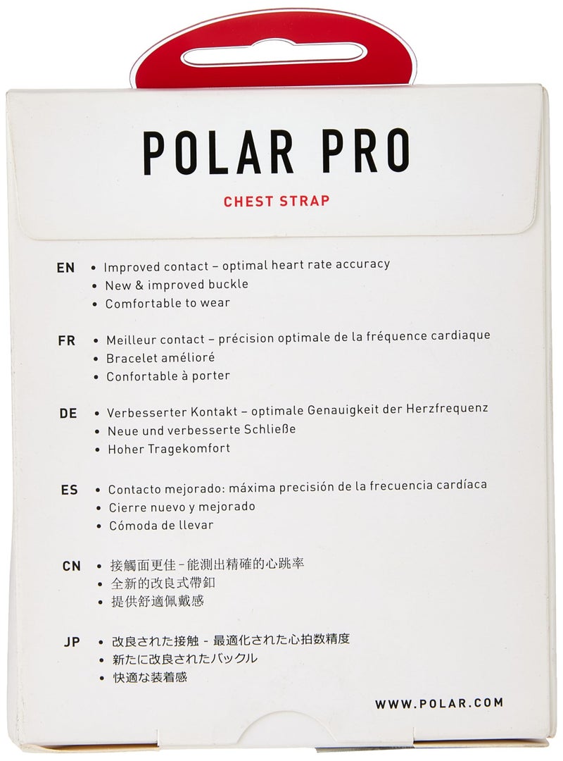 Polar Pro Chest Strap - Heart Rate Monitor Belt, Black - Image 3