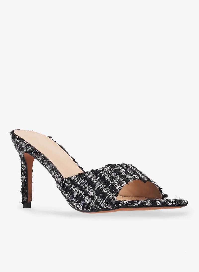 ELLA Cloth Draped High Heel Sandal