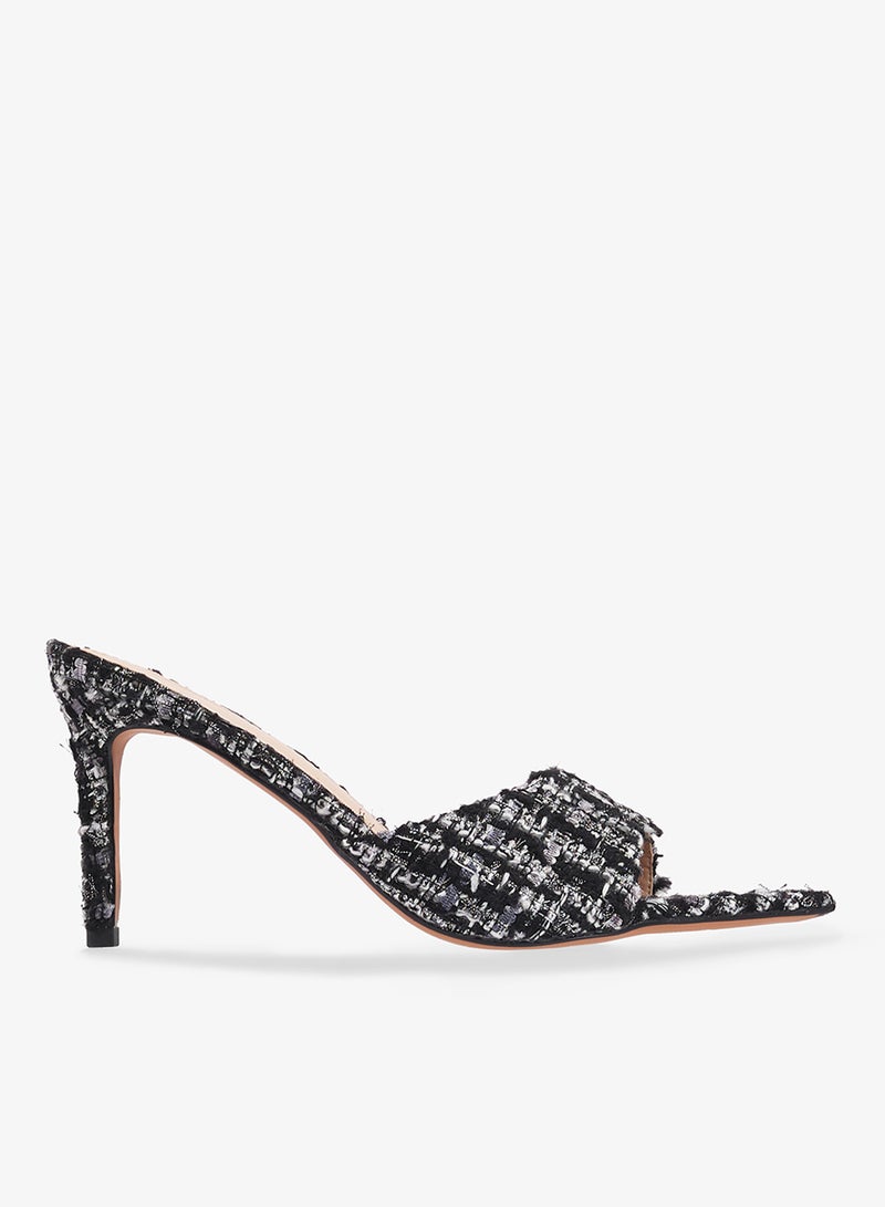 ايلا صندل بكعب عالٍ بقماش ملتف - Image 1