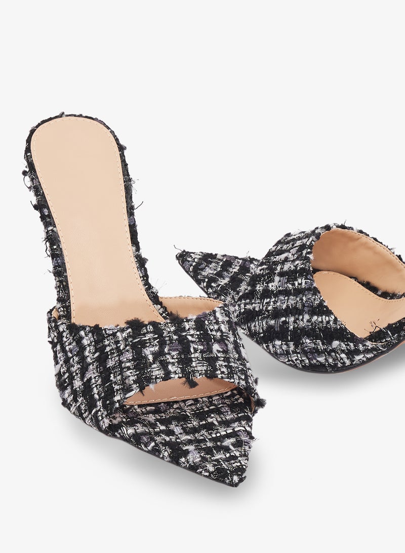 ايلا صندل بكعب عالٍ بقماش ملتف - Image 4