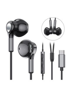 USB C Headphones for Samsung Galaxy S23 Ultra, S22, S21 FE, S20 - Wired In-Ear Earbuds with Mic, Compatible with Pad Pro, Pixel, OnePlus - USB Type C Earphones