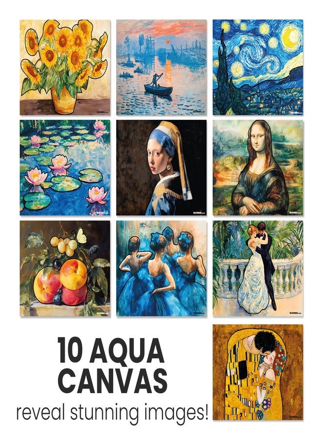 QUOKKA Water Painting Dementia Activities for Seniors - Gallery of Greats - Alzheimers Products for Elderly - Activities for People with Dementia - Crafts for Seniors - Image 3