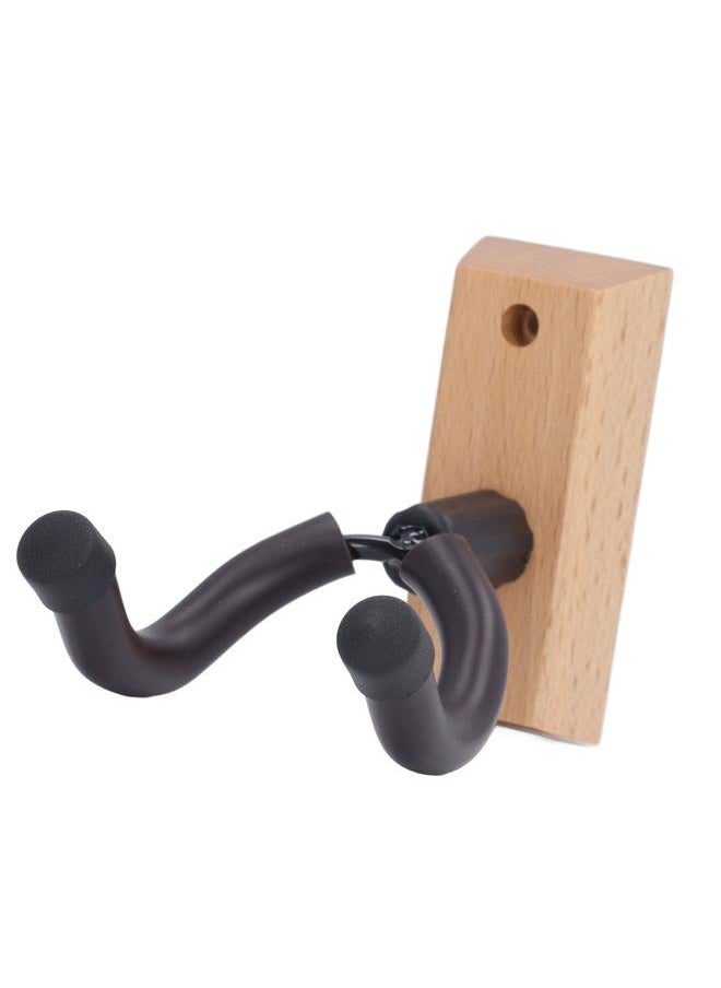 Thoraya - Guitar Wall Mount Hanger Guitar Neck Bracket Hook Holder Musical Instrument Accessories Trapezoidal Beech Wood Color - Image 1