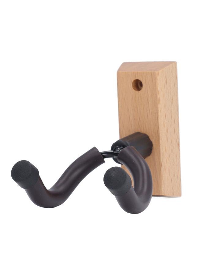 Thoraya - Guitar Wall Mount Hanger Guitar Neck Bracket Hook Holder Musical Instrument Accessories Trapezoidal Beech Wood Color - Image 1