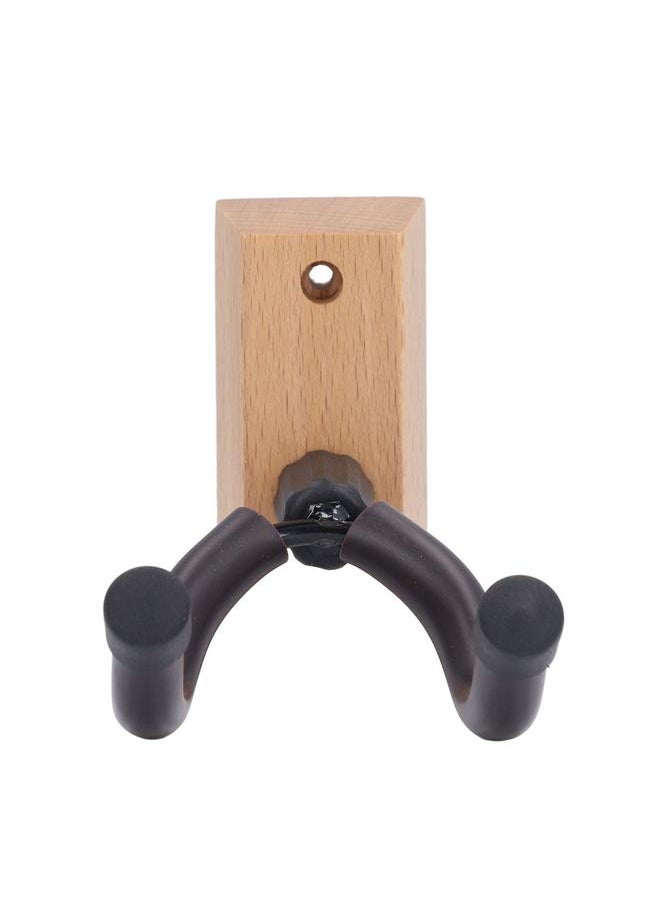 Thoraya - Guitar Wall Mount Hanger Guitar Neck Bracket Hook Holder Musical Instrument Accessories Trapezoidal Beech Wood Color - Image 1