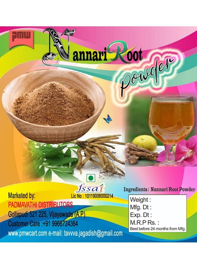 Pmw -Jar Pack - Nannari Root Powder - Sugandhi Veru Root Powder - Saribha - Indian Sarsaparilla Powder - Nannari Sarbath - Anantha - Anantmool - 100 Grams - Image 2