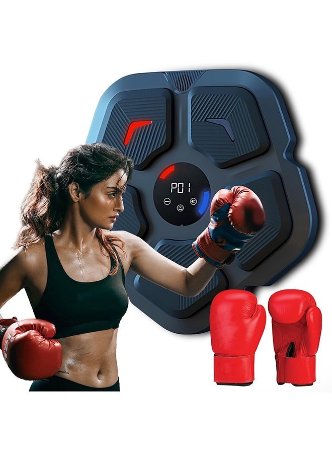 Bukela Smart Music Boxing Machine Boxing Music Workout Wall-Mounted Home Machine, Adult Electronic Boxing Pads - With Gloves  - Image 1
