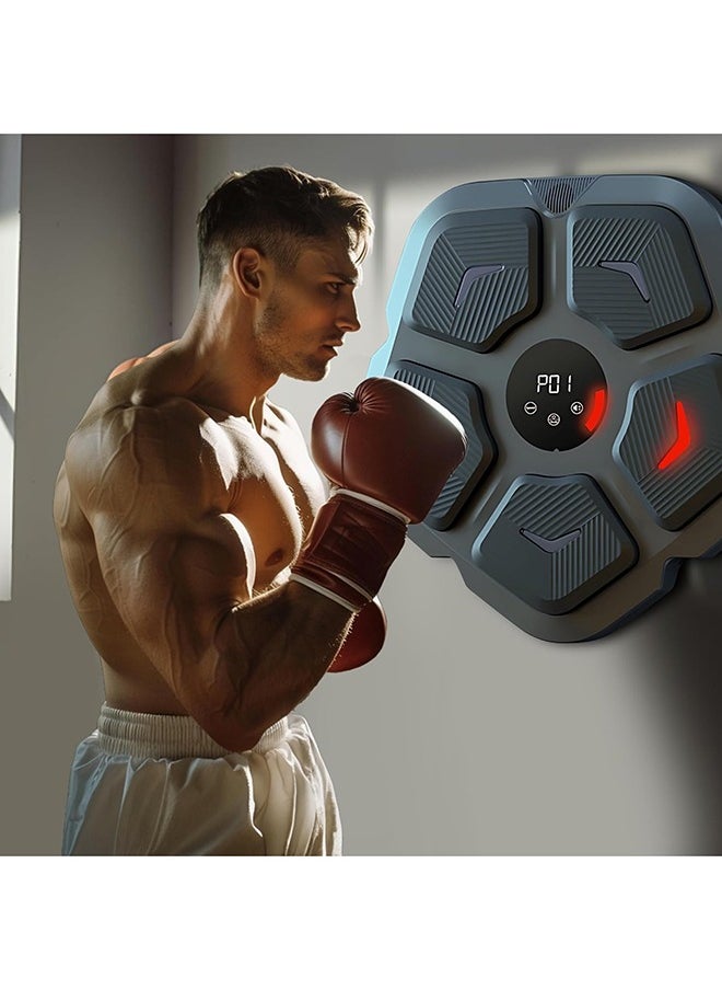 Bukela Smart Music Boxing Machine Boxing Music Workout Wall-Mounted Home Machine, Adult Electronic Boxing Pads - With Gloves  - Image 4