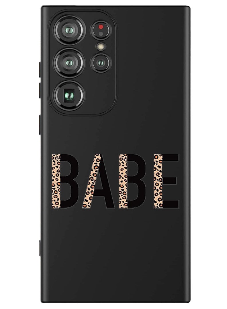 Theodor Protective Slim Fit Case Liquid Silicone Cover with Full Body Protection Anti-Scratch Shockproof Case For Samsung Galaxy S24 Ultra (Black) - Babe - Image 1