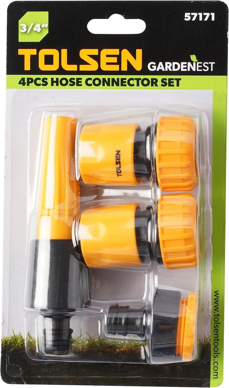 TOLSEN 4pcs hose connector set 3/4" - Image 1